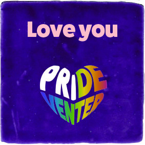 "Love you" Paars