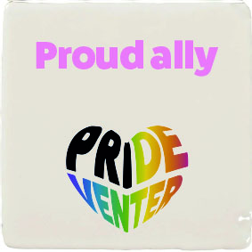 "Proud ally" Beige