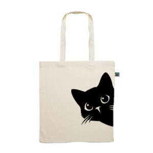 Tote bag. Kat zijkant