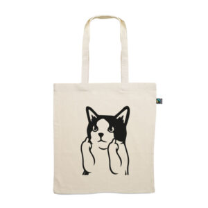 Tote bag. Kat middelvingers