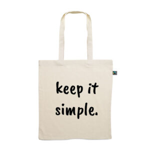 Tote bag. Keep it simple