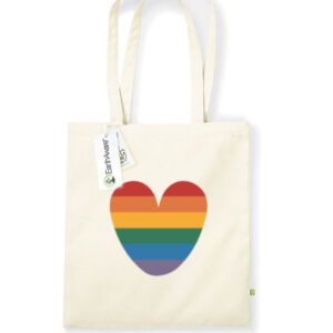 Tote bag. Rainbow heart